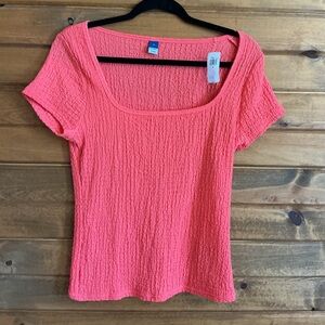 Women's Coral Textured Top Old Navy Size M